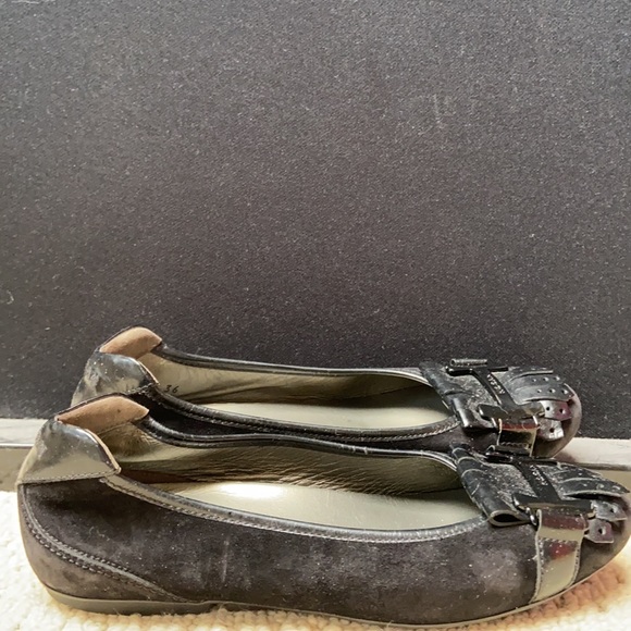 Black suede Hogan ballet flats - Picture 5 of 5
